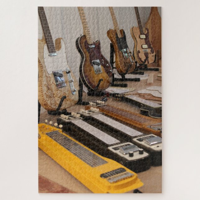 Puzzle casse-tête des engrenages de guitare (Vertical)