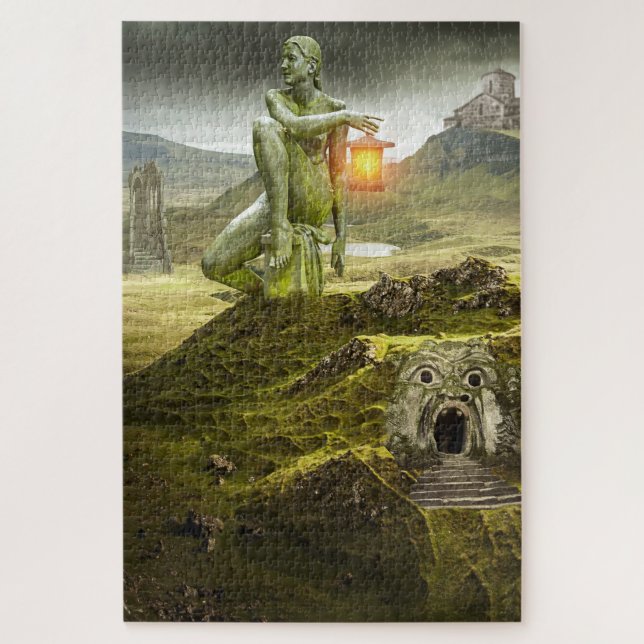 Puzzle casse-tête des terres imaginaires (Vertical)