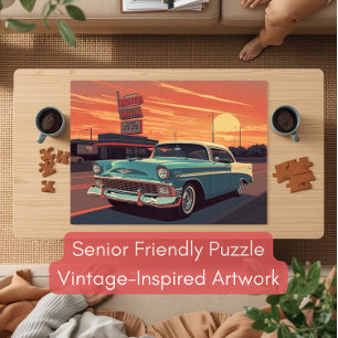 Puzzle Casse-tête du cinéma en plein air des années 1950 