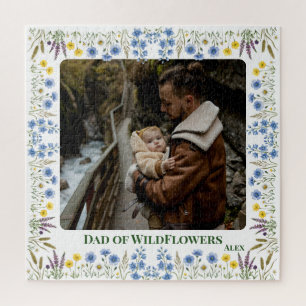 Puzzle Casse-tête Fille Père Photo personnalisée Fleur Sa