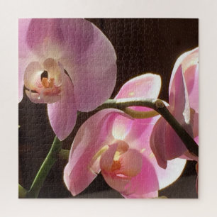 Puzzle Casse-tête floral d'orchidée rose
