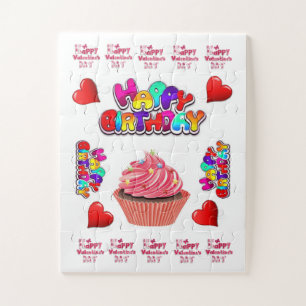 Puzzle Casse-tête Joyeuse Saint-Valentin Joyeux Anniversa