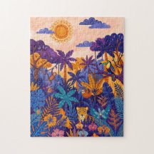 Casse-tête Jungle Tropicale – Ambre & Indigo