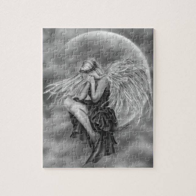 Puzzle Casse-tête pleurante d'ange de lune (Vertical)
