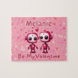 Puzzle Casse-tête robot pour la Saint-Valentin