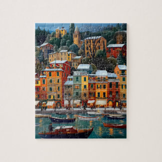 Puzzle Casse-tête villageois européen coloré – Vacances d