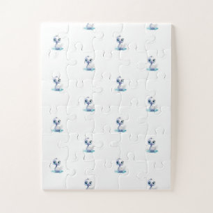 Puzzle Casse-têtes Canard Blanc Heureux Mignon