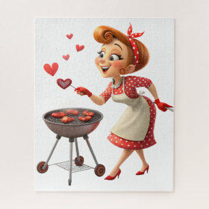 Puzzle Casse-têtes Cœurs rouges Joyeuse Saint-Valentin Cu