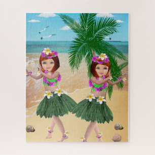 Puzzle Casse-têtes Filles d'Hawaï