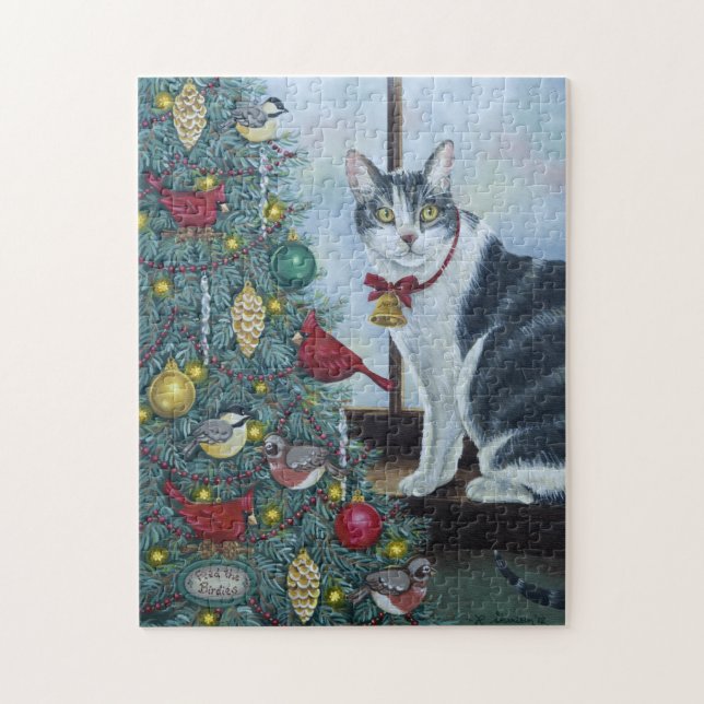Puzzle Cat de Noël 0417 (Vertical)