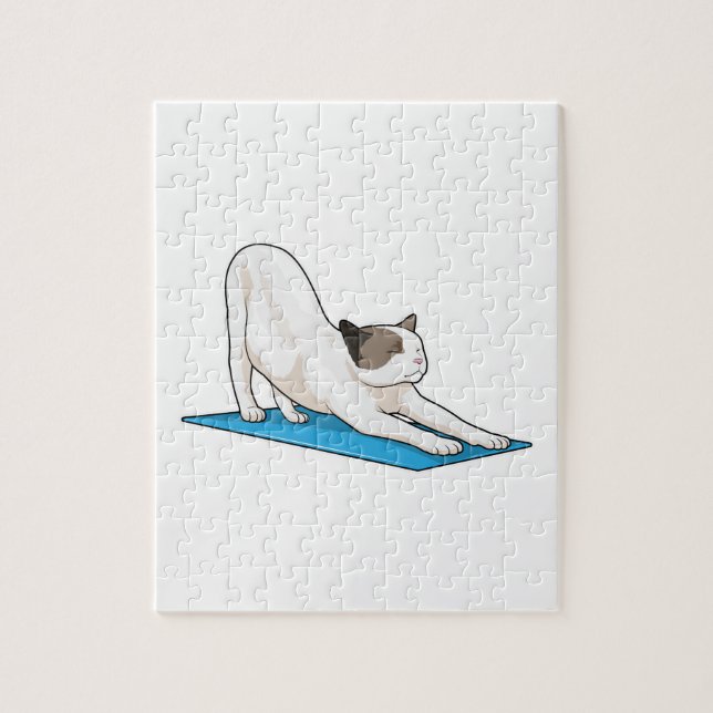 Puzzle Cat Yoga Méditation Fitness (Vertical)