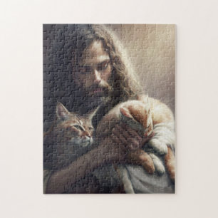 Puzzle #CATARMY Officiel "Jésus aime les chats" PuzzlY Ji