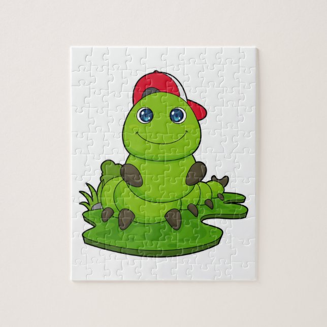 Puzzle Caterpillar avec Casquette (Vertical)
