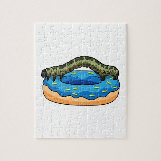 Puzzle Caterpillar avec Donut (Vertical)