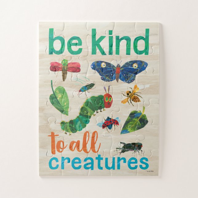 Puzzle Caterpillar Be Kind to All Creatures - Enfants (Vertical)