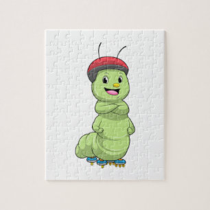 Puzzle Caterpillar comme Patineur en ligne avec Roller sk