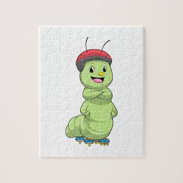 Puzzle Caterpillar comme Patineur en ligne avec Roller sk (Vertical)