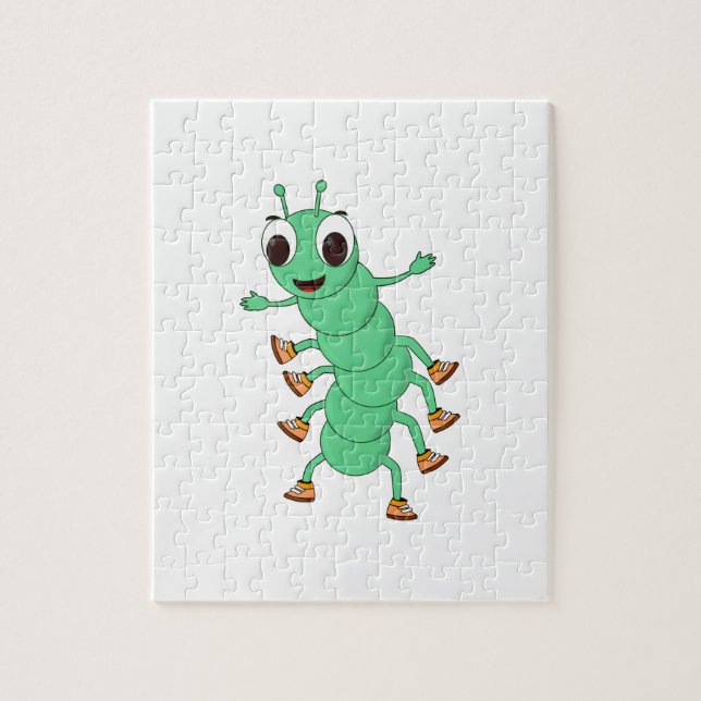 Puzzle Caterpillar verte (Vertical)
