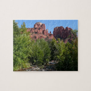 Puzzle Cathedral Rock and Stream à Sedona Arizona