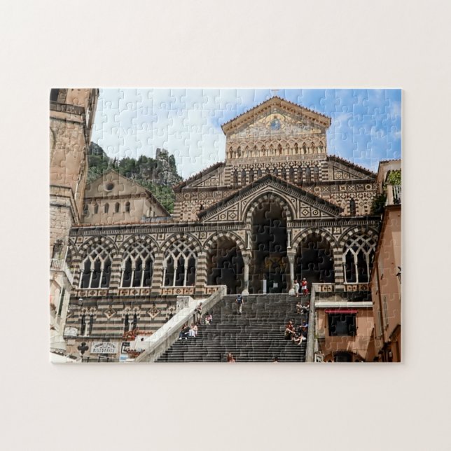 Puzzle Cathédrale d'Amalfi, Duomo Italien Paysage d'Itali (Horizontal)