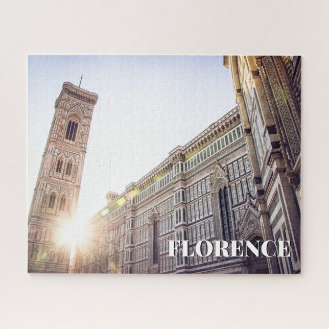 Puzzle Cathédrale de Florence Italie coucher de soleil (Horizontal)