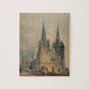 Puzzle Cathédrale de Lichfield, le Staffordshire, 1794
