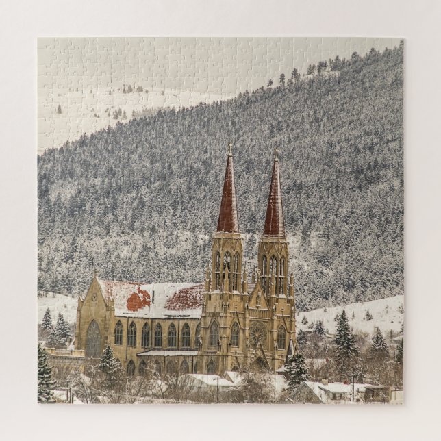 Puzzle Cathédrale de style gothique - 676 pièces (Vertical)
