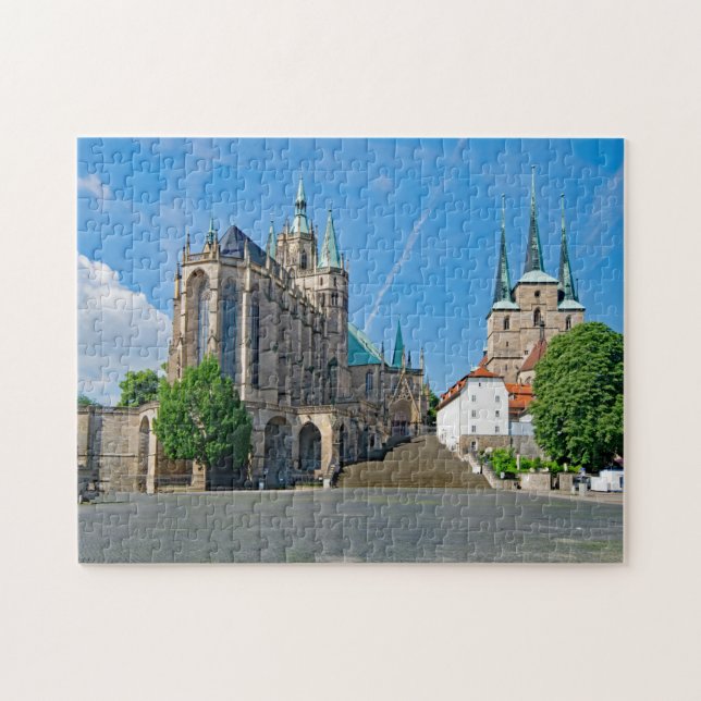 Puzzle Cathédrale d'Erfurt Allemagne. (Horizontal)
