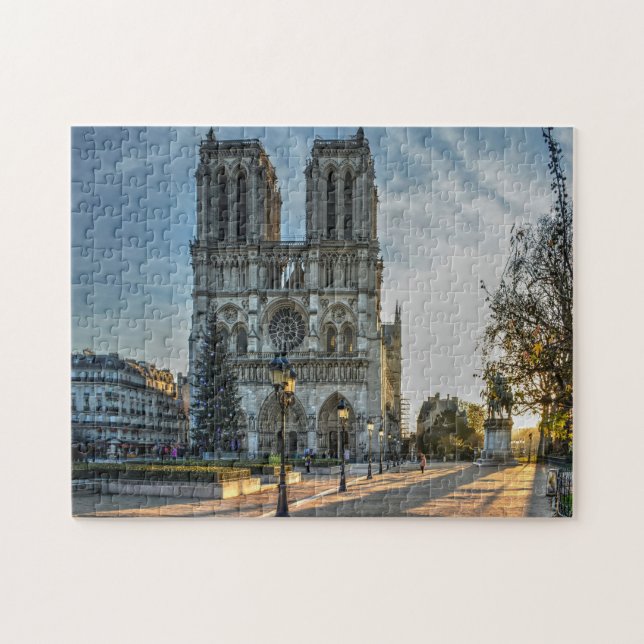 Puzzle Cathédrale Notre-Dame de Paris Noël (Horizontal)