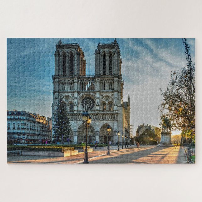 Puzzle Cathédrale Notre-Dame de Paris Noël 20" x 30" (Horizontal)