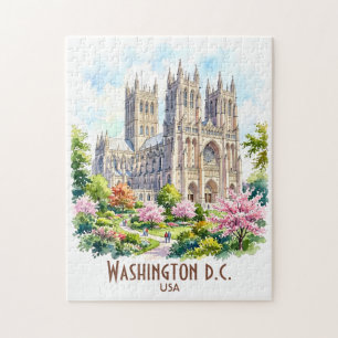 Puzzle Cathédrale personnalisée de Washington Peinture aq