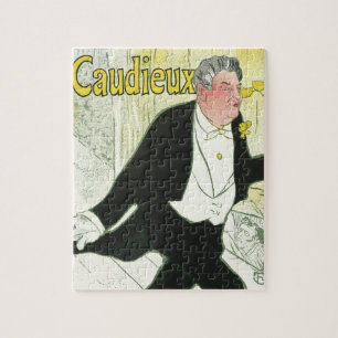 Puzzle Caudieux par Toulouse Lautrec, Art Nouveau ancien