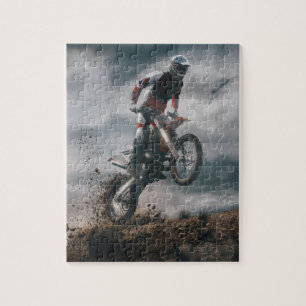 Puzzle cavalier de motocross