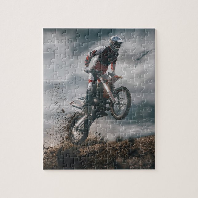 Puzzle cavalier de motocross (Vertical)