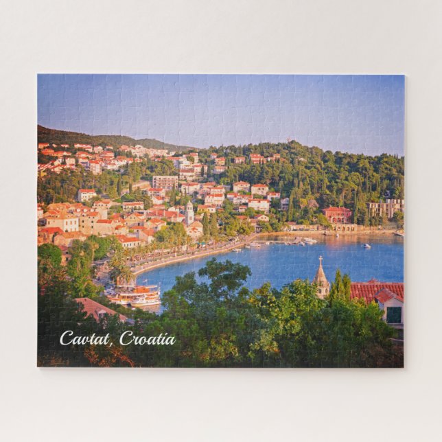 Puzzle Cavtat, Croatie Vue de la ville depuis le mausolée (Horizontal)
