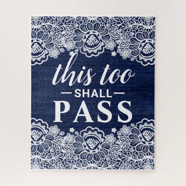 Puzzle Ce Trop Devrait Passer La Citation Inspirationnell (Vertical)