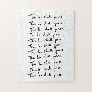 Puzzle Cela aussi passera ! Guillemet inspirant