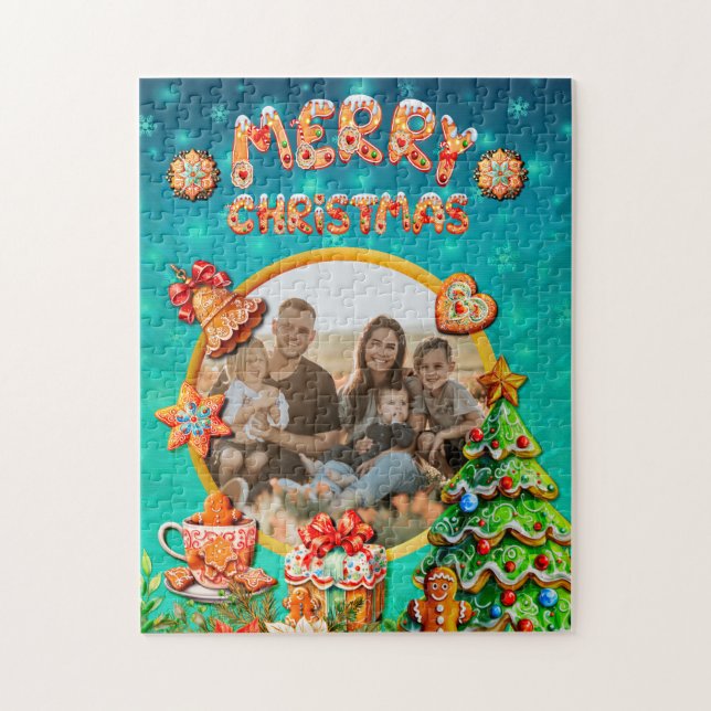 Puzzle Célébrations avec mon pain d'épice de Noël (Vertical)