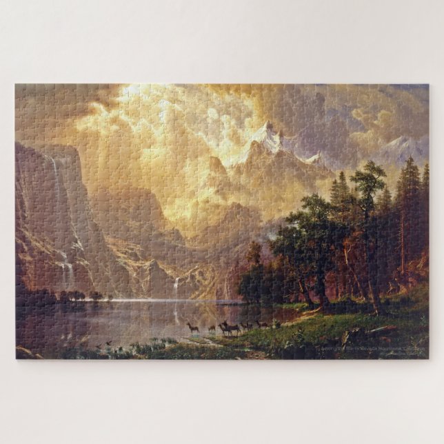 Puzzle Célèbre Art Bierstadt Sierra Nevada Californie USA (Horizontal)
