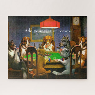 Puzzle Célèbre peinture : les chiens jouent au poker "Ami