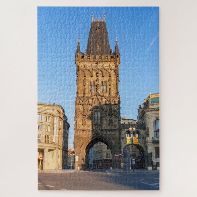 Puzzle Célèbre tour en poudre - Prague, République tchèqu (Vertical)