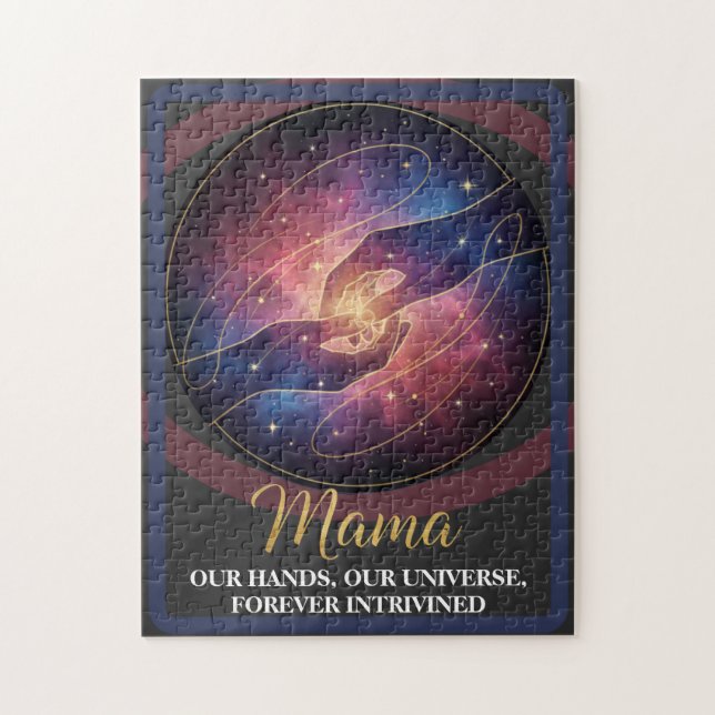 Puzzle Celestial Mama Hands Galaxy Universe (Vertical)