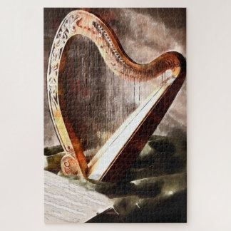 puzzle - celtic harp