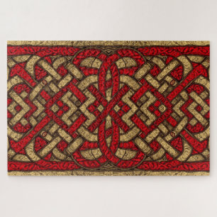Puzzle celtique gallois en forme de nœuds