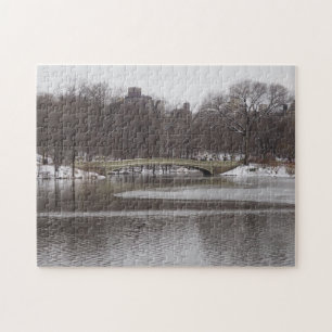 Puzzle Central Park Lake Bow Bridge New York City NYC