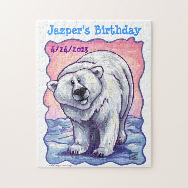 Puzzle Centre de la fête de l'ours polaire (Vertical)