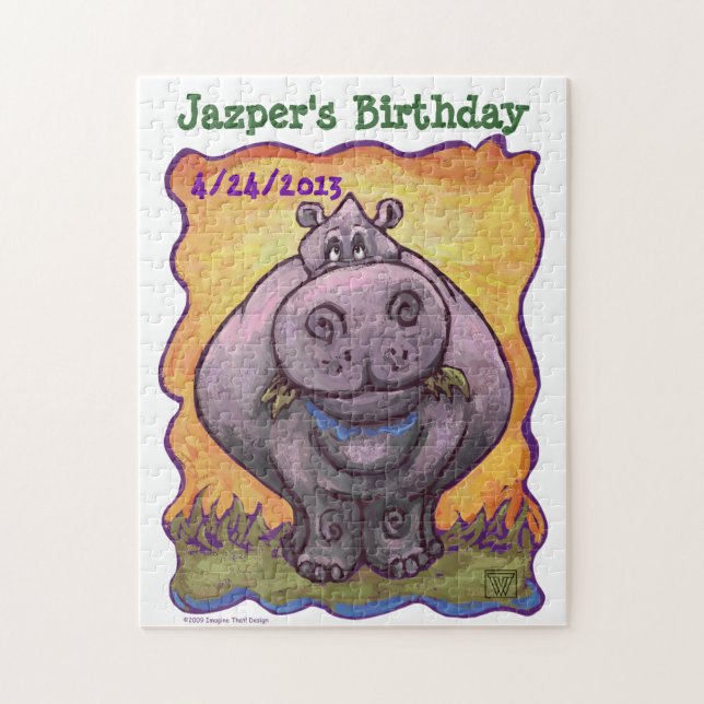 Puzzle Centre du parti Hippopotame (Vertical)