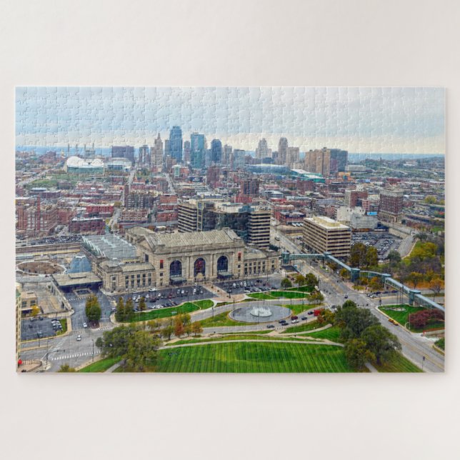 Puzzle Centre-ville de Kansas City à partir de Liberty Me (Horizontal)
