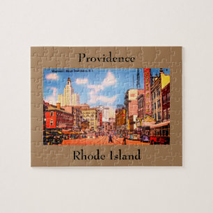 Puzzle Centre-ville de Providence, RI photo Vintage