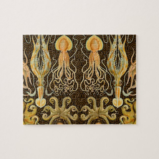 Puzzle Cephalopod poulpe calmar Nature marine (Horizontal)